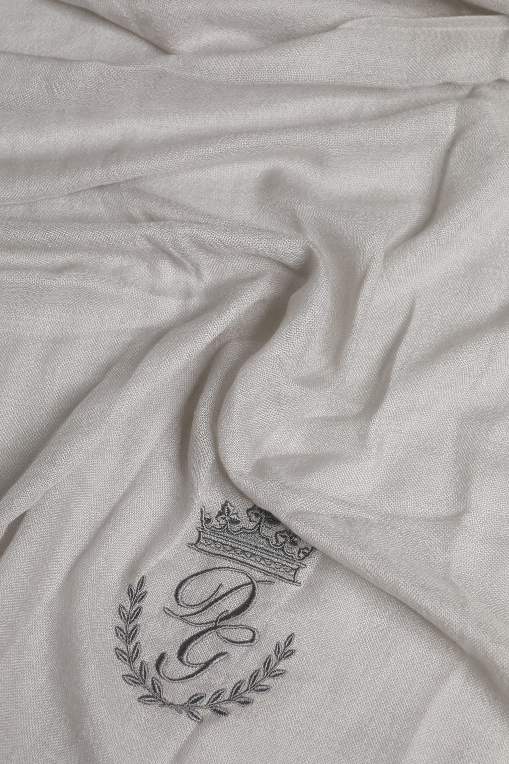 Gray Cashmere Knit Fringes Neck Foulard 67cm x200cm Foulard Scarf