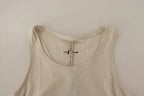 Light Gray 100% Cotton Sleeveless Razor Back Tank Top