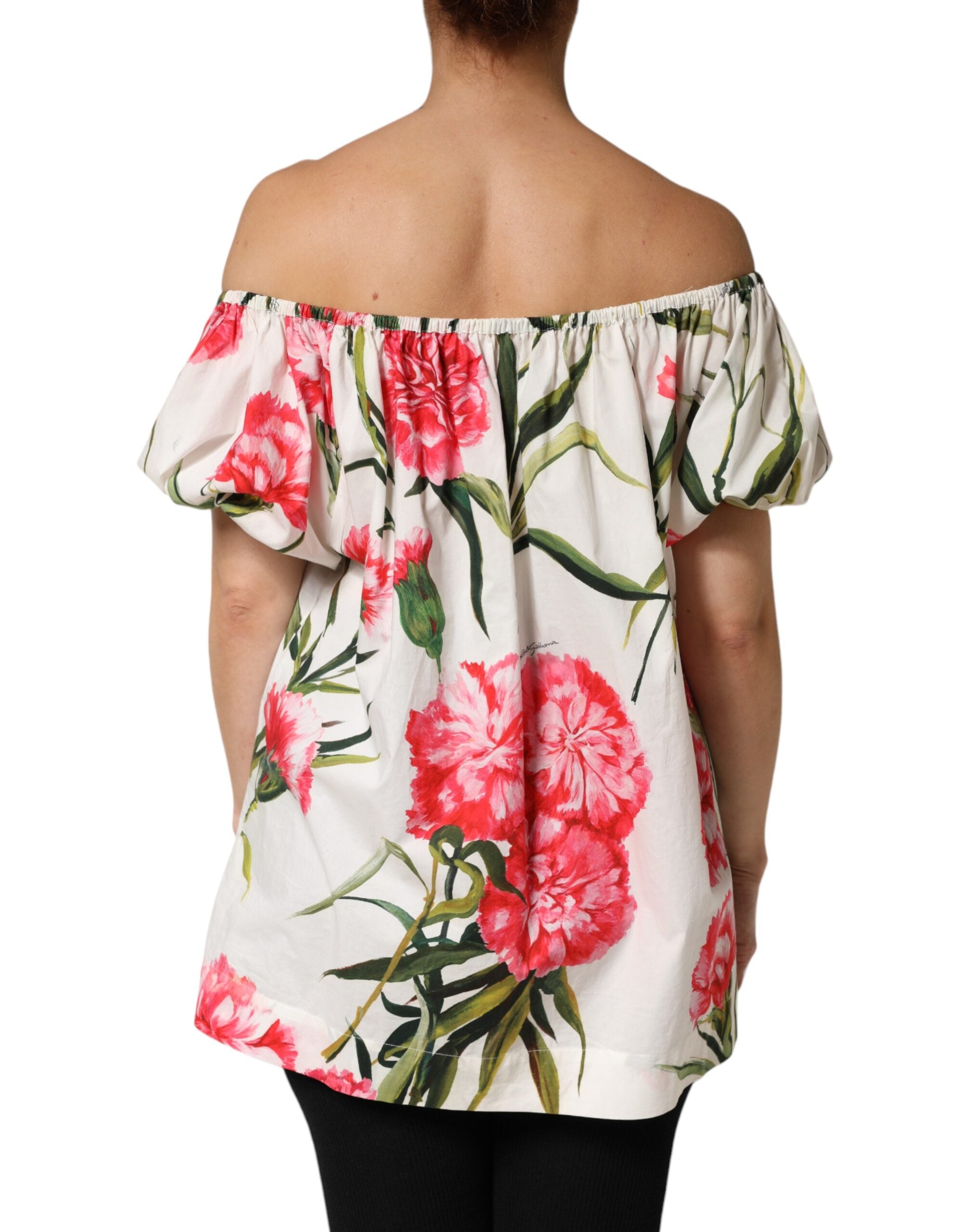 Multicolor Floral Off Shoulder Blouse Top