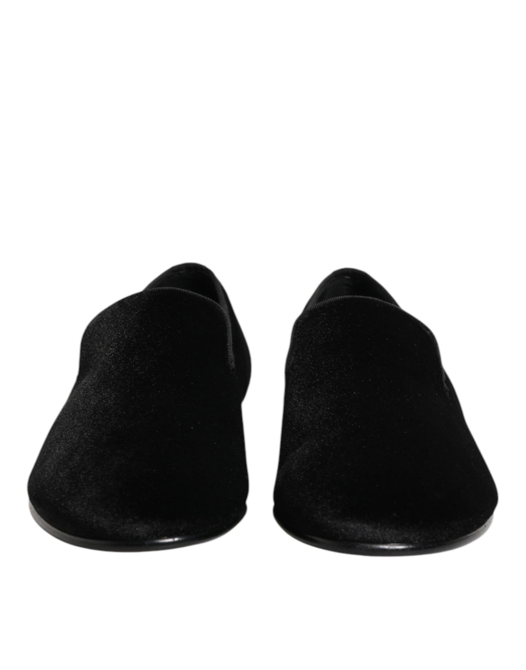 Black Leather Suede Slip On Loafers Dress Shoes