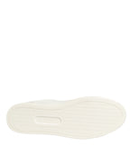 White Leather Heart Embellished Sneakers Shoes