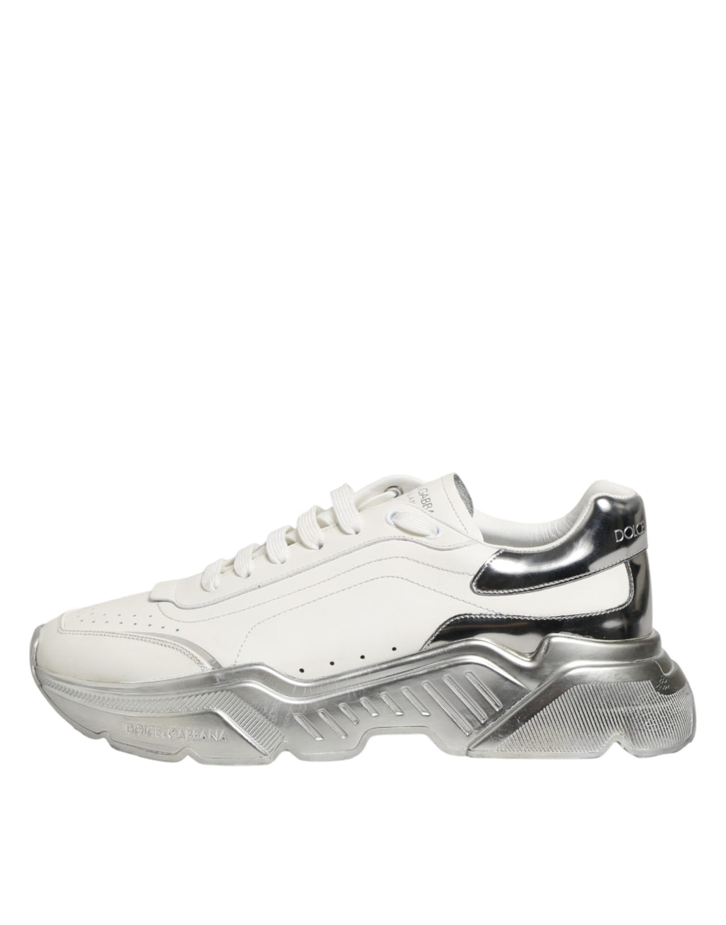 White Silver Daymaster Low Top Sneakers Shoes