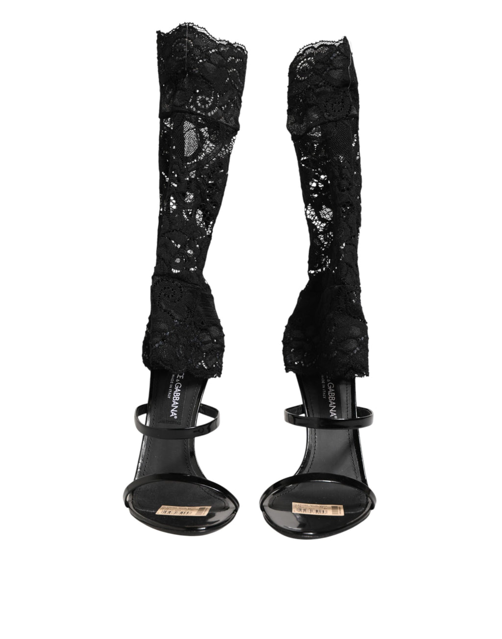 Black Floral Lace Heels SANDALS Shoes