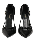 Black Patent Leather High Heels Pumps Shoes
