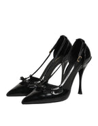Black Patent Leather High Heels Pumps Shoes