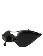 Black Patent Leather High Heels Pumps Shoes