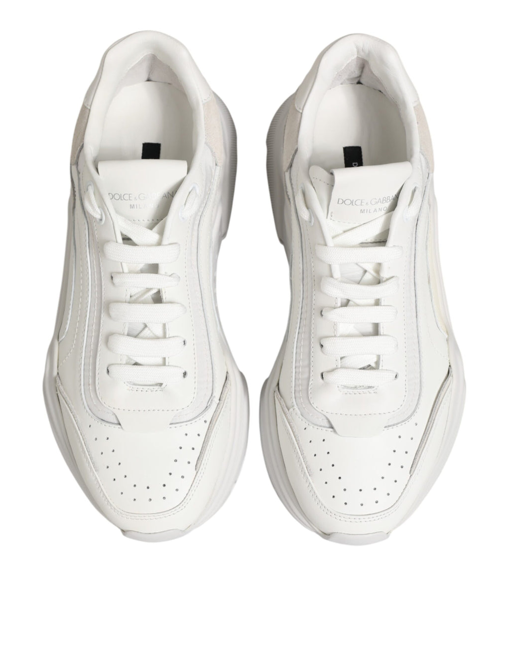 White Leather Daymaster Low Top Sneakers Shoes