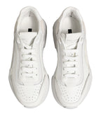 White Leather Daymaster Low Top Sneakers Shoes