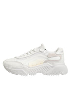 White Leather Daymaster Low Top Sneakers Shoes