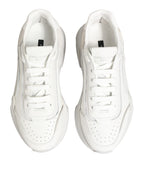 White Leather Daymaster Low Top Sneakers Shoes