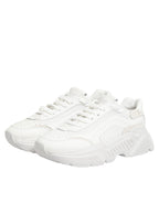 White Leather Daymaster Low Top Sneakers Shoes