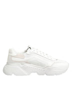White Leather Daymaster Low Top Sneakers Shoes