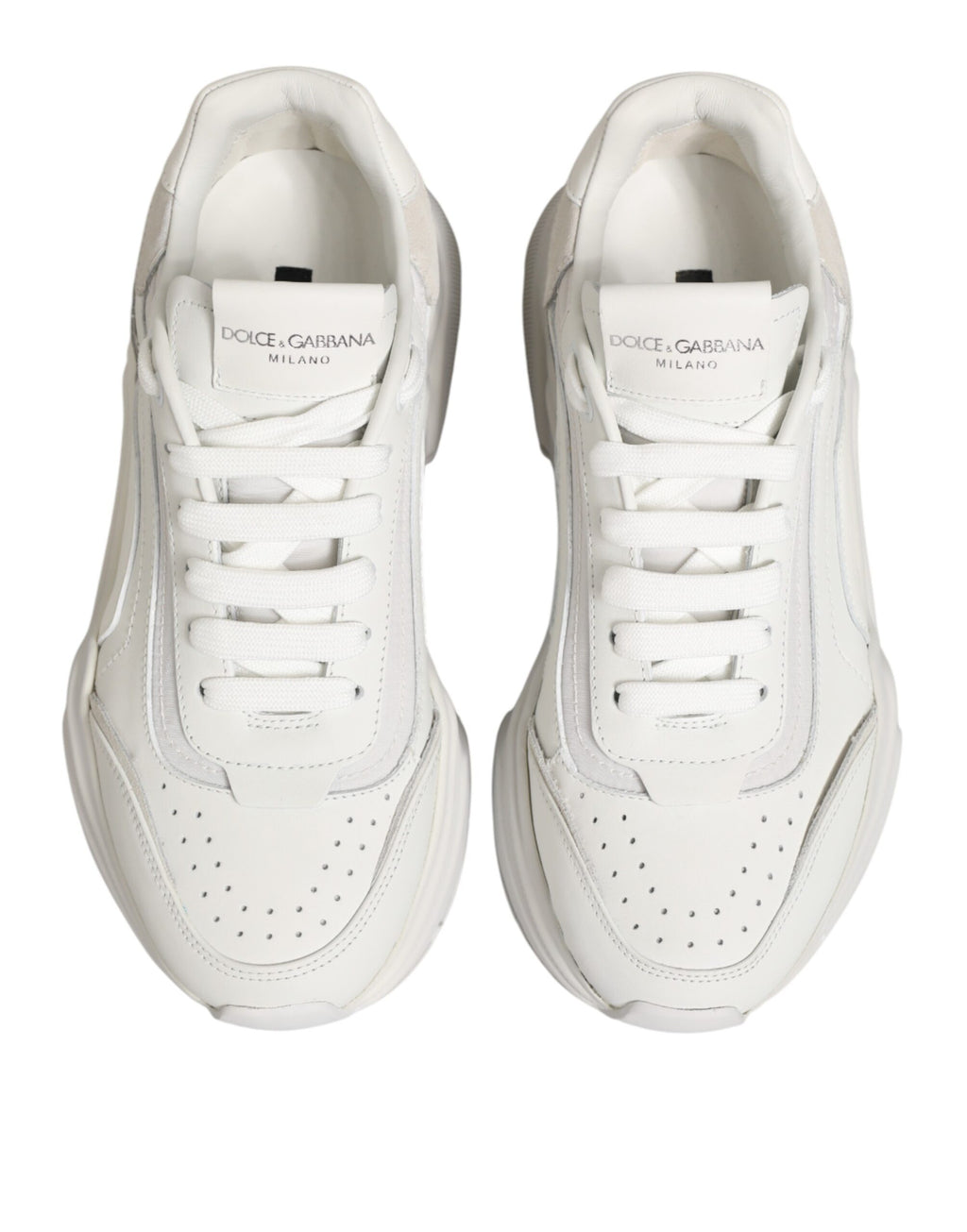 White Leather Daymaster Low Top Sneakers Shoes