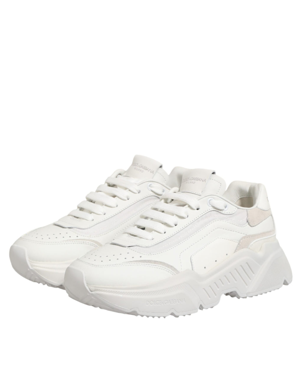 White Leather Daymaster Low Top Sneakers Shoes