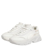 White Leather Daymaster Low Top Sneakers Shoes