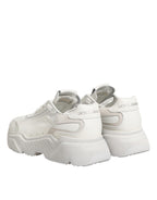 White Leather Daymaster Low Top Sneakers Shoes