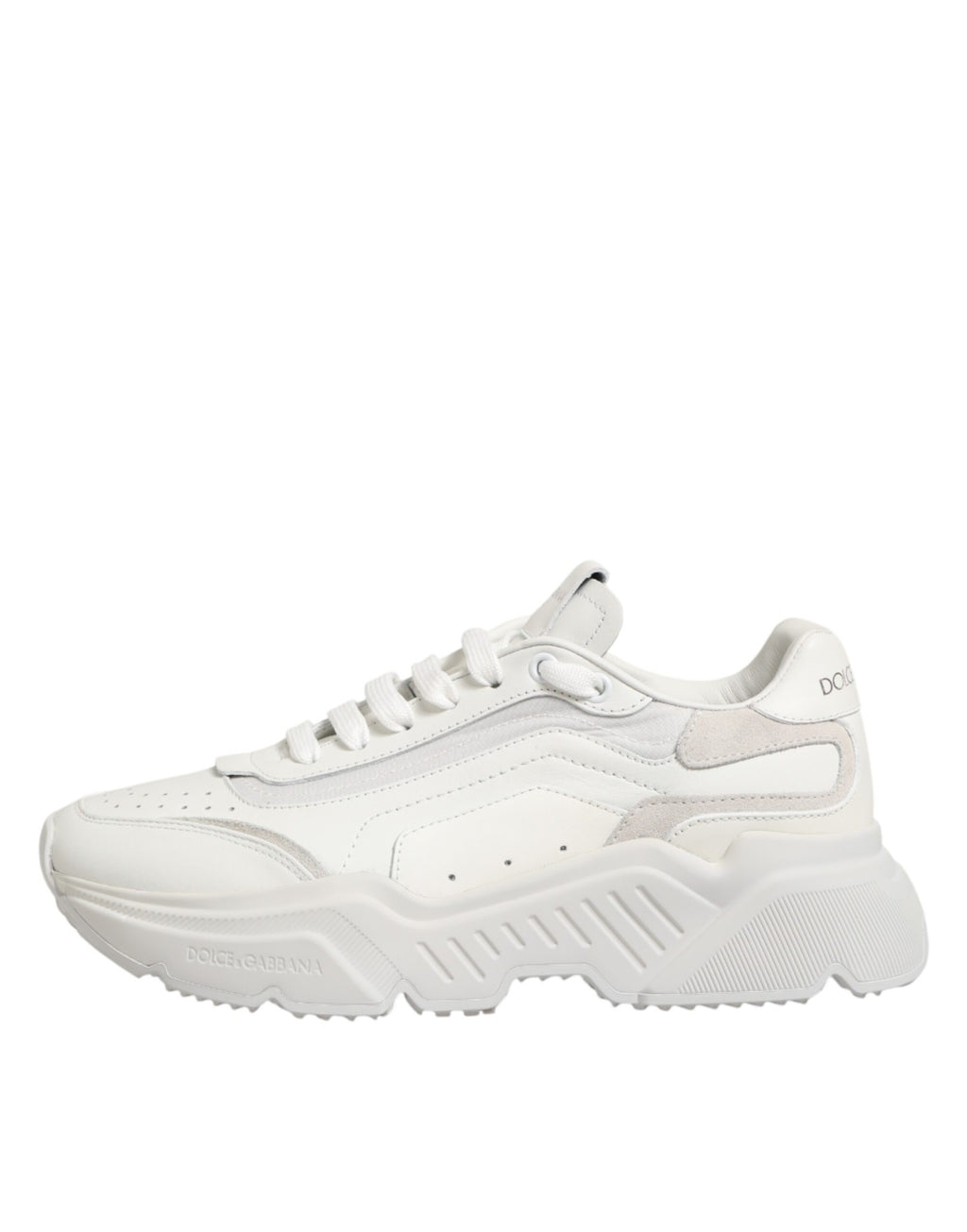 White Leather Daymaster Low Top Sneakers Shoes