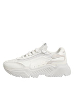 White Leather Daymaster Low Top Sneakers Shoes