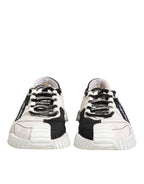 White Black Leather NS1 Sneaker  Shoes