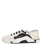White Black Leather NS1 Sneaker  Shoes