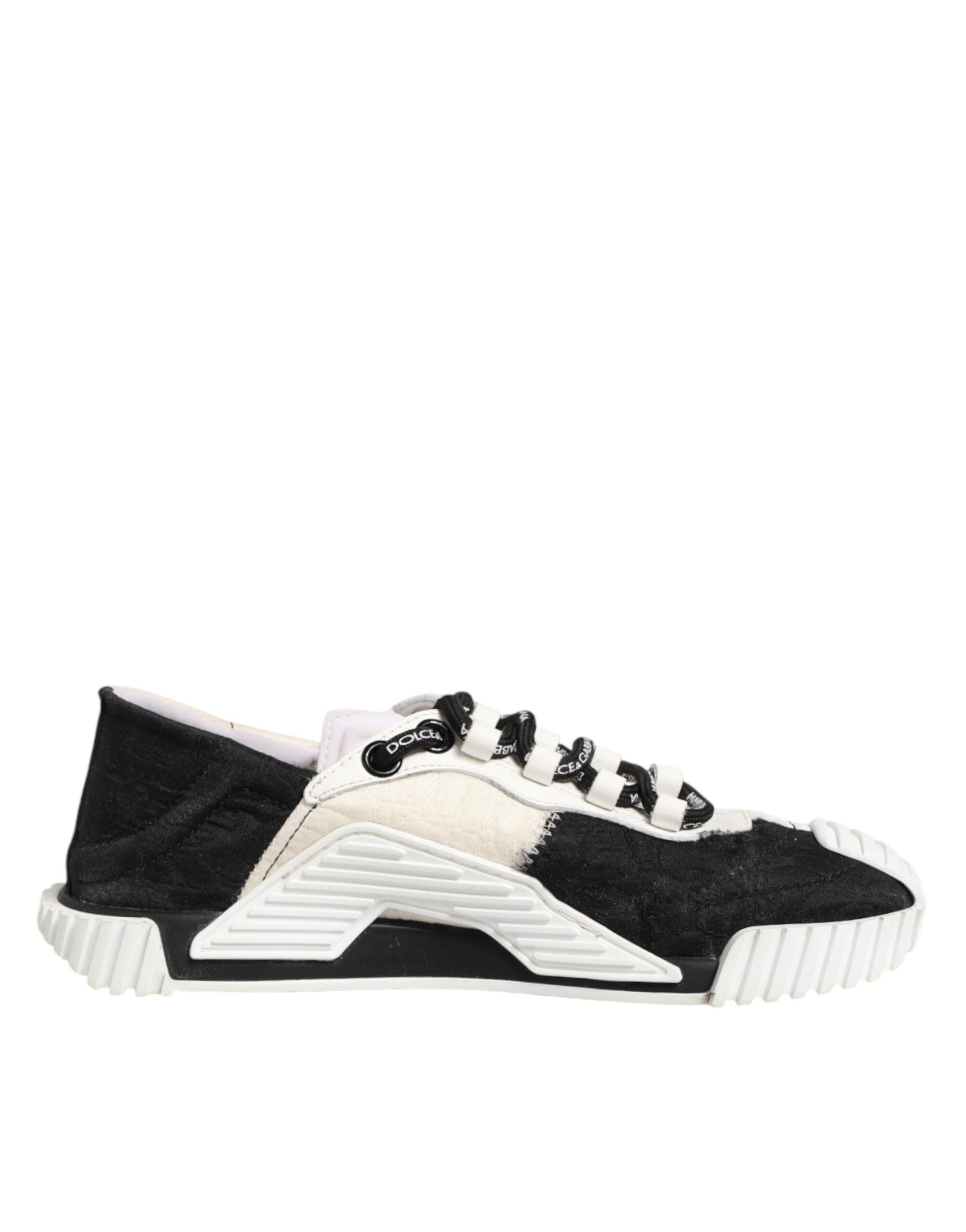 White Black Leather NS1 Sneaker  Shoes