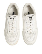 White Leather MIAMI Low Top Sneakers Shoes