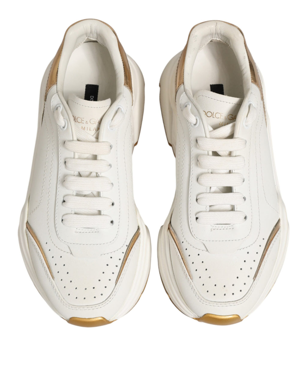 White Gold Daymaster Low Top Sneakers Shoes