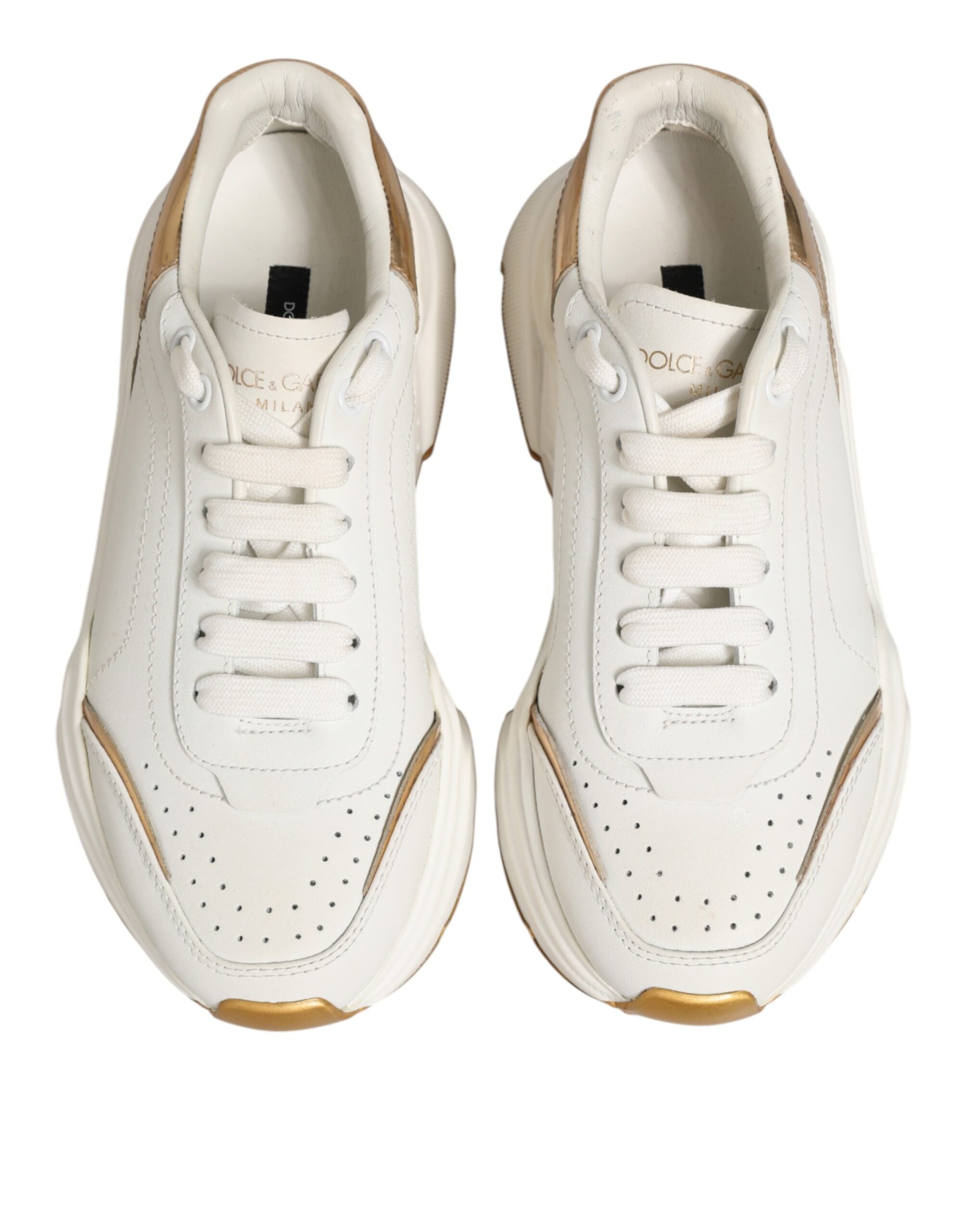 White Gold Daymaster Low Top Sneakers Shoes