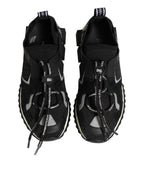 Black Mesh Sorrento Trekking Sneakers Shoes