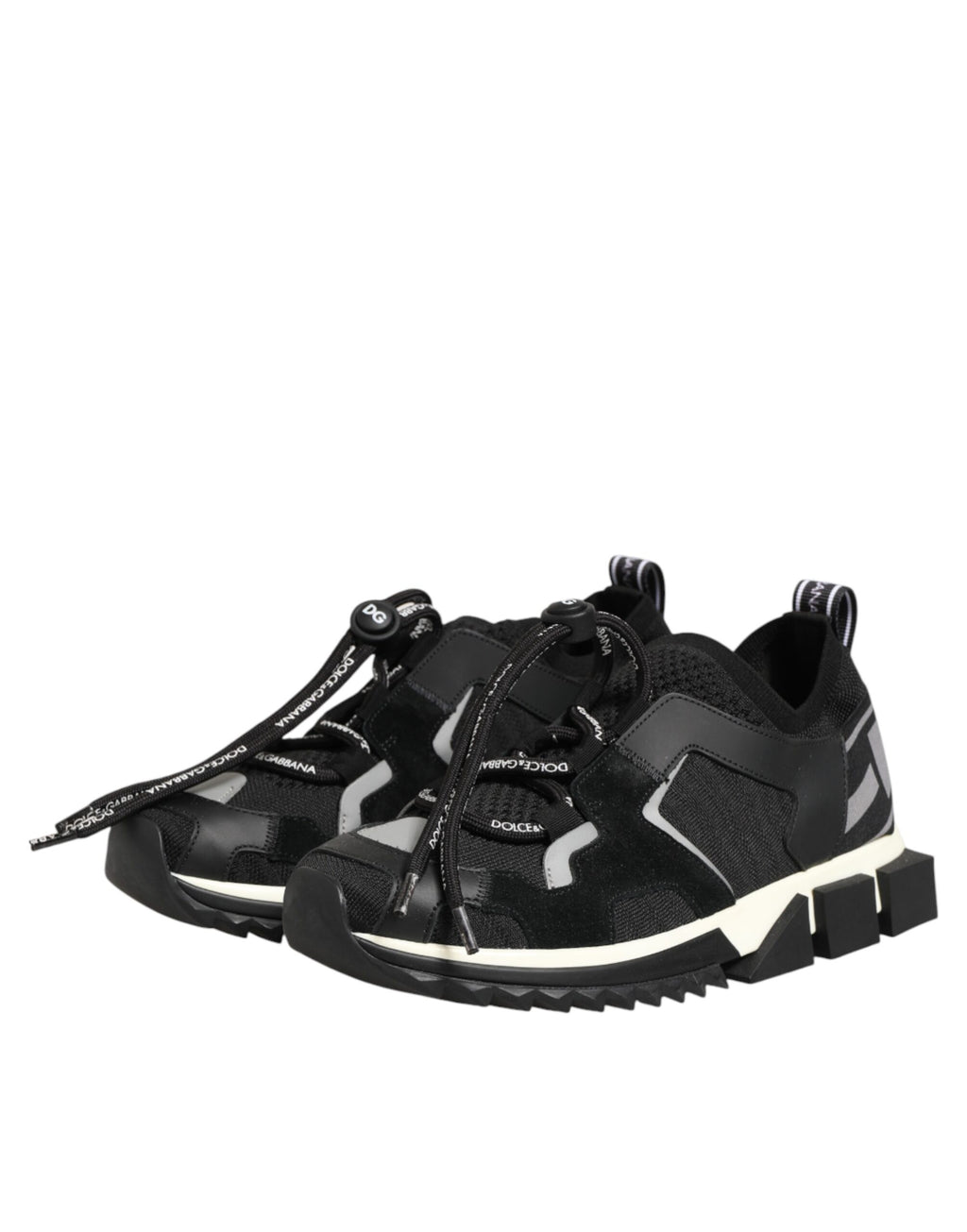 Black Mesh Sorrento Trekking Sneakers Shoes