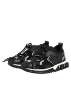 Black Mesh Sorrento Trekking Sneakers Shoes