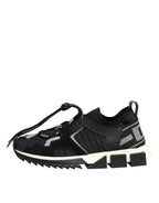 Black Mesh Sorrento Trekking Sneakers Shoes