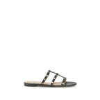 Black Calf Leather Bos Taurus Sandals