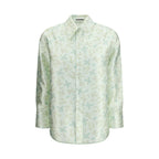 Bicolor Silk Pattern Shirt