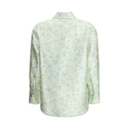 Bicolor Silk Pattern Shirt
