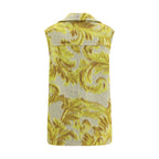 Bicolor Wool Sleveless Jacket