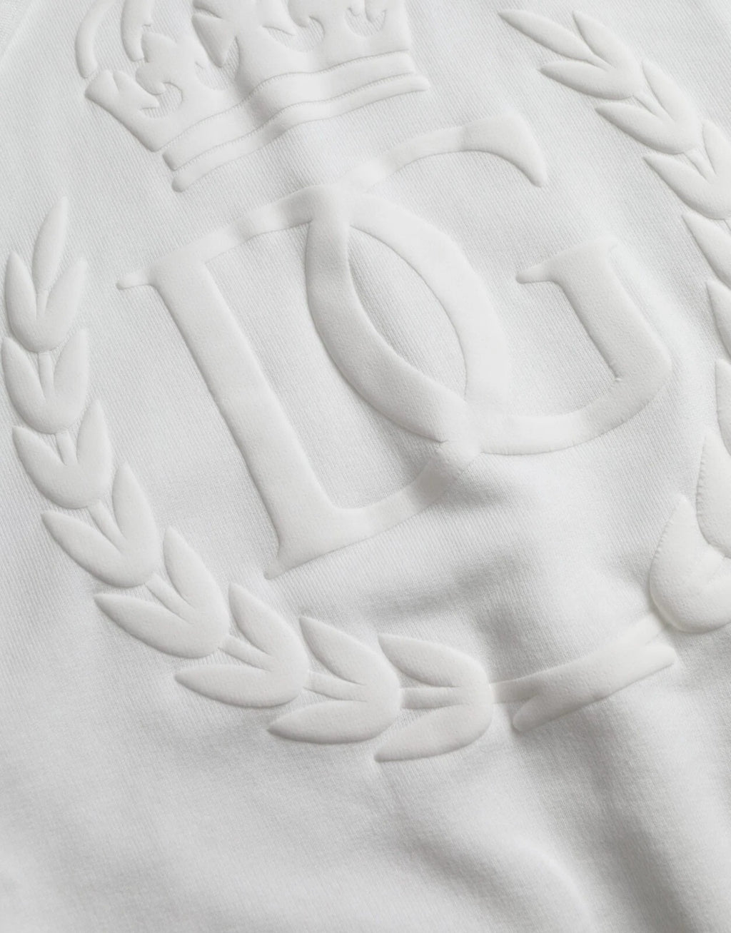 White Cotton Hooded Pullover Sweatshirt Men