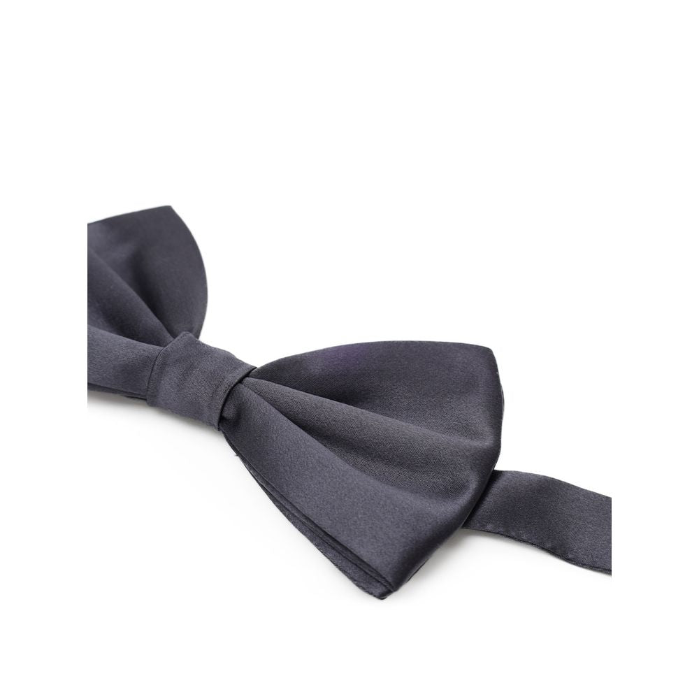 Gray Silk Bowtie