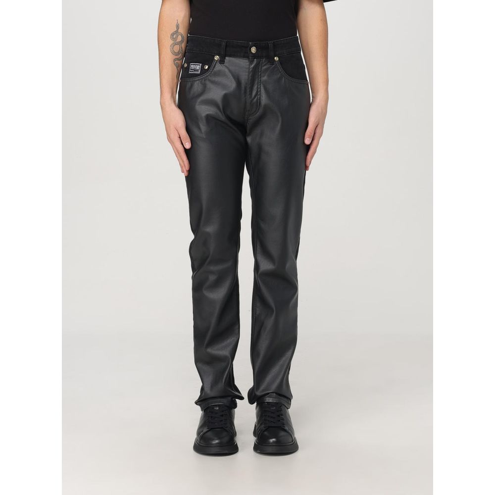 Black Leather Casual Pants