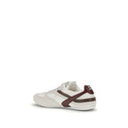 White Calf Leather Bos Taurus Athletic Sneakers