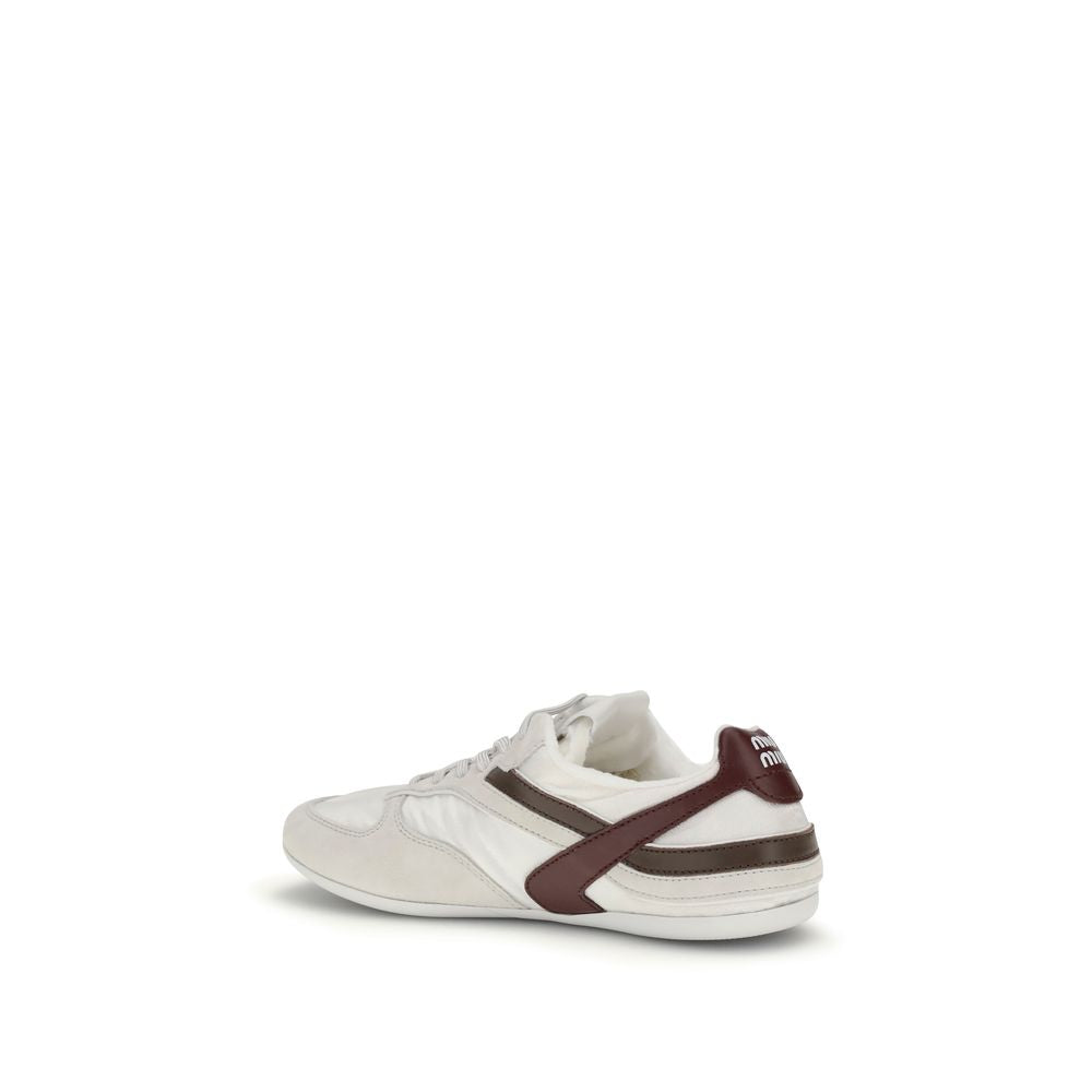 White Calf Leather Bos Taurus Athletic Sneakers