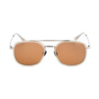 Brown Stainless Steel Sunglasses