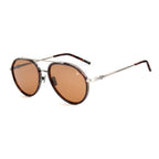 Brown Stainless Steel Sunglasses