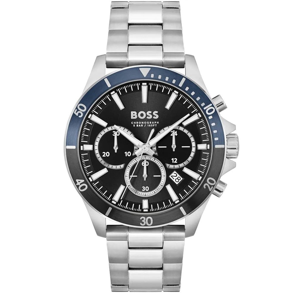 Gray Stainless Steel Dress Watch