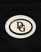 Black Cotton MidWaist Skinny Denim Logo Jeans