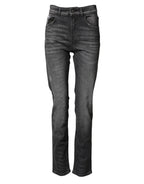 Gray High Waist Cotton Skinny Denim Jeans