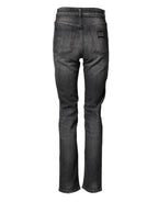 Gray High Waist Cotton Skinny Denim Jeans