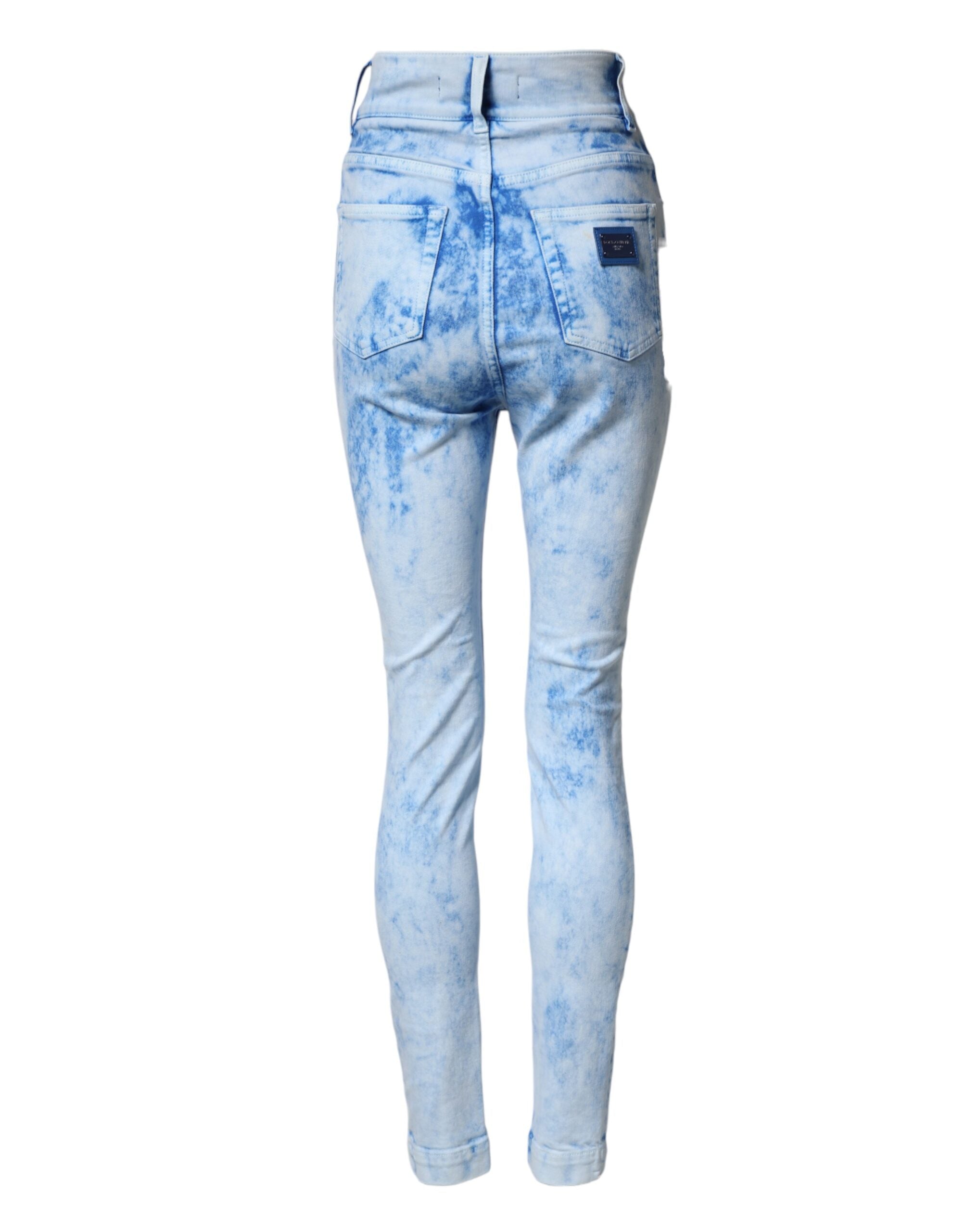 Light Blue High Waist Skinny Denim Jeans