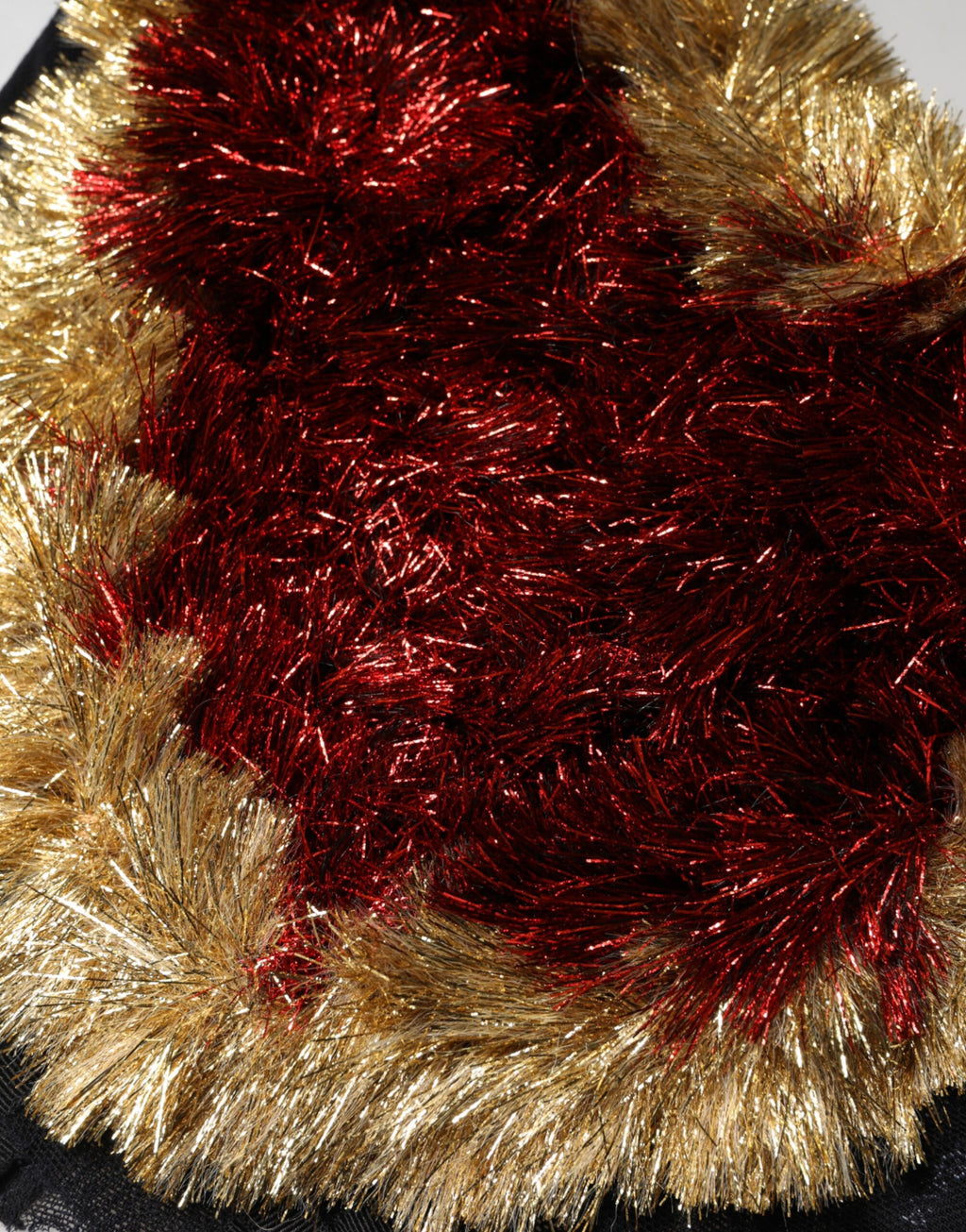 Black Gold Heart Bustier Corset Tinsel Top