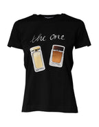 Black Graphic Crew Neck Short Sleeves T-shirt